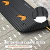 image:imageVEVOR 3 Rise Rubber Threshold Ramp 356 Wide Wheelchair Ramp Doorway Natural Curb Ramp 33069Lbs Load Capacity NonSlip Textured Surface Rubber Curb Ramp for Wheelchair and ScooterBlack