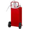 image:imageVEVOR 30 Gallon Fuel Caddy Gas Storage Tank amp 4 Wheels with Manual Transfer Pump Gasoline Diesel Fuel Container for Cars Lawn Mowers ATVs Boats More YellowRed
