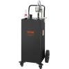image:imageVEVOR 30 Gallon Fuel Caddy Gas Storage Tank amp 4 Wheels with Manual Transfer Pump Gasoline Diesel Fuel Container for Cars Lawn Mowers ATVs Boats More YellowBlack
