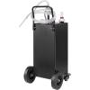 image:imageVEVOR 30 Gallon Fuel Caddy Gas Storage Tank amp 4 Wheels with Manual Transfer Pump Gasoline Diesel Fuel Container for Cars Lawn Mowers ATVs Boats More YellowBlack
