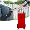 image:imageVEVOR 30 Gallon Fuel Caddy Gas Storage Tank amp 4 Wheels with Manual Transfer Pump Gasoline Diesel Fuel Container for Cars Lawn Mowers ATVs Boats More YellowRed