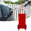 image:imageVEVOR 30 Gallon Gas Caddy  Portable Fuel Storage Tank with 2 Wheels amp Manual Transfer Pump Diesel amp Gasoline Fuel Container for Cars Lawn Mowers ATVs Boats BlackRed
