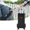image:imageVEVOR 30 Gallon Gas Caddy  Portable Fuel Storage Tank with 2 Wheels amp Manual Transfer Pump Diesel amp Gasoline Fuel Container for Cars Lawn Mowers ATVs Boats BlackBlack