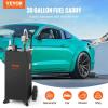 image:imageVEVOR 30 Gallon Gas Caddy  Portable Fuel Storage Tank with 2 Wheels amp Manual Transfer Pump Diesel amp Gasoline Fuel Container for Cars Lawn Mowers ATVs Boats BlackBlack
