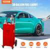 image:imageVEVOR 30 Gallon Gas Caddy  Portable Fuel Storage Tank with 2 Wheels amp Manual Transfer Pump Diesel amp Gasoline Fuel Container for Cars Lawn Mowers ATVs Boats BlackRed