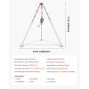 image:imageVEVOR Confined Space Tripod Kit 1800 lbs Winch Confined Space Tripod 7 Legs and 98 Cable Confined Space Rescue Tripod 328 Fall Protection Harness Storage Bag for Traditional Confined Spaces1200lbs 65ft