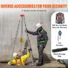 image:imageVEVOR Confined Space Tripod Kit 1800 lbs Winch Confined Space Tripod 7 Legs and 98 Cable Confined Space Rescue Tripod 328 Fall Protection Harness Storage Bag for Traditional Confined Spaces2600lbs 98ft w Harness