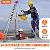 image:imageVEVOR Confined Space Tripod Kit 1800 lbs Winch Confined Space Tripod 7 Legs and 98 Cable Confined Space Rescue Tripod 328 Fall Protection Harness Storage Bag for Traditional Confined Spaces2600lbs 98ft w Blower Gas detector