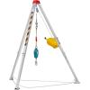 image:imageVEVOR Confined Space Tripod Kit 1800 lbs Winch Confined Space Tripod 7 Legs and 98 Cable Confined Space Rescue Tripod 328 Fall Protection Harness Storage Bag for Traditional Confined Spaces2600lbs 98ft w Harness