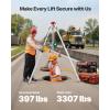 image:imageVEVOR Confined Space Tripod Kit 1800 lbs Winch Confined Space Tripod 7 Legs and 98 Cable Confined Space Rescue Tripod 328 Fall Protection Harness Storage Bag for Traditional Confined Spaces1200lbs 65ft