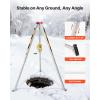 image:imageVEVOR Confined Space Tripod Kit 1800 lbs Winch Confined Space Tripod 7 Legs and 98 Cable Confined Space Rescue Tripod 328 Fall Protection Harness Storage Bag for Traditional Confined Spaces1800lbs 65ft