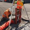 image:imageVEVOR Confined Space Tripod Kit 1800 lbs Winch Confined Space Tripod 7 Legs and 98 Cable Confined Space Rescue Tripod 328 Fall Protection Harness Storage Bag for Traditional Confined Spaces2600lbs 98ft w Blower Gas detector