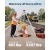 image:imageVEVOR Confined Space Tripod Kit 1800 lbs Winch Confined Space Tripod 7 Legs and 98 Cable Confined Space Rescue Tripod 328 Fall Protection Harness Storage Bag for Traditional Confined Spaces1800lbs 65ft