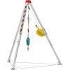 image:imageVEVOR Confined Space Tripod Kit 1800 lbs Winch Confined Space Tripod 7 Legs and 98 Cable Confined Space Rescue Tripod 328 Fall Protection Harness Storage Bag for Traditional Confined Spaces1800lbs 98ft w Harness