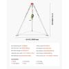 image:imageVEVOR Confined Space Tripod Kit 1800 lbs Winch Confined Space Tripod 7 Legs and 98 Cable Confined Space Rescue Tripod 328 Fall Protection Harness Storage Bag for Traditional Confined Spaces1800lbs 65ft