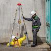 image:imageVEVOR Confined Space Tripod Kit 1800 lbs Winch Confined Space Tripod 7 Legs and 98 Cable Confined Space Rescue Tripod 328 Fall Protection Harness Storage Bag for Traditional Confined Spaces1200lbs 98ft