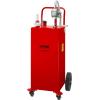 image:imageVEVOR Fuel Caddy 35 Gallon Gas Storage Tank on 4 Wheels with Manual Transfer Pump Gasoline Diesel Fuel Container for Cars Lawn Mowers ATVs Boats amp More RedRed