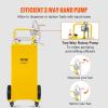 image:imageVEVOR Fuel Caddy 35 Gallon Gas Storage Tank on 4 Wheels with Manual Transfer Pump Gasoline Diesel Fuel Container for Cars Lawn Mowers ATVs Boats amp More RedYellow