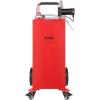 image:imageVEVOR Fuel Caddy 35 Gallon Gas Storage Tank on 4 Wheels with Manual Transfer Pump Gasoline Diesel Fuel Container for Cars Lawn Mowers ATVs Boats amp More RedRed