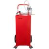 image:imageVEVOR Fuel Caddy 35 Gallon Gas Storage Tank on 4 Wheels with Manual Transfer Pump Gasoline Diesel Fuel Container for Cars Lawn Mowers ATVs Boats amp More RedRed
