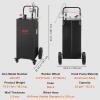 image:imageVEVOR Fuel Caddy 35 Gallon Gas Storage Tank on 4 Wheels with Manual Transfer Pump Gasoline Diesel Fuel Container for Cars Lawn Mowers ATVs Boats amp More RedBlack