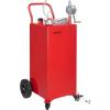 image:imageVEVOR Fuel Caddy 35 Gallon Gas Storage Tank on 4 Wheels with Manual Transfer Pump Gasoline Diesel Fuel Container for Cars Lawn Mowers ATVs Boats amp More RedRed