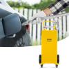 image:imageVEVOR Fuel Caddy 35 Gallon Gas Storage Tank on 4 Wheels with Manual Transfer Pump Gasoline Diesel Fuel Container for Cars Lawn Mowers ATVs Boats amp More RedYellow