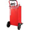 image:imageVEVOR Fuel Caddy 35 Gallon Gas Storage Tank on 4 Wheels with Manual Transfer Pump Gasoline Diesel Fuel Container for Cars Lawn Mowers ATVs Boats amp More RedRed