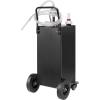 image:imageVEVOR Fuel Caddy 35 Gallon Gas Storage Tank on 4 Wheels with Manual Transfer Pump Gasoline Diesel Fuel Container for Cars Lawn Mowers ATVs Boats amp More RedBlack
