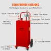 image:imageVEVOR Fuel Caddy 35 Gallon Gas Storage Tank on 4 Wheels with Manual Transfer Pump Gasoline Diesel Fuel Container for Cars Lawn Mowers ATVs Boats amp More RedRed
