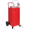 image:imageVEVOR Fuel Caddy 35 Gallon Gas Storage Tank on 4 Wheels with Manual Transfer Pump Gasoline Diesel Fuel Container for Cars Lawn Mowers ATVs Boats amp More RedRed