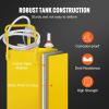 image:imageVEVOR Fuel Caddy 35 Gallon Gas Storage Tank on 4 Wheels with Manual Transfer Pump Gasoline Diesel Fuel Container for Cars Lawn Mowers ATVs Boats amp More RedYellow