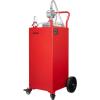 image:imageVEVOR Fuel Caddy 35 Gallon Gas Storage Tank on 4 Wheels with Manual Transfer Pump Gasoline Diesel Fuel Container for Cars Lawn Mowers ATVs Boats amp More RedRed