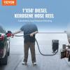 image:imageVEVOR Fuel Hose Reel 1 x 50 Extra Long Retractable Diesel Hose Reel HeavyDuty Carbon Steel Construction with Automatic Fuel Nozzle NBR Rubber Hose for Aircraft Ship Vehicle Tank Truck 300 PSI1 50 Ft