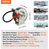 image:imageVEVOR Fuel Hose Reel 1 x 50 Extra Long Retractable Diesel Hose Reel HeavyDuty Carbon Steel Construction with Automatic Fuel Nozzle NBR Rubber Hose for Aircraft Ship Vehicle Tank Truck 300 PSI34 50 Ft