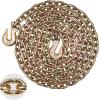 image:imageVEVOR G80 Transport Binder Chain 516 x 142 Tow Chain with Clevis Grab Hooks 4900 lbs Safe Working Load Heavy Duty Trailer Logging Chain for Transporting Towing Truck Tie Down Binding Equipment1 Pack
