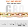 image:imageVEVOR G80 Transport Binder Chain 516 x 142 Tow Chain with Clevis Grab Hooks 4900 lbs Safe Working Load Heavy Duty Trailer Logging Chain for Transporting Towing Truck Tie Down Binding Equipment1 Pack