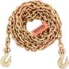 image:imageVEVOR G80 Transport Binder Chain 516 x 142 Tow Chain with Clevis Grab Hooks 4900 lbs Safe Working Load Heavy Duty Trailer Logging Chain for Transporting Towing Truck Tie Down Binding Equipment1 Pack