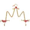 image:imageVEVOR G80 V Bridle Chain 516 x 3 Towing Chain Bridle with R Hooks T Hooks J Hooks and Grab Hooks Transport Tow Chain Bridle with 10800 lbs Safe Working Load for Flatbed Truck Wrecker Recovery516Inch x 3FT