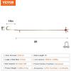 image:imageVEVOR G80 V Bridle Chain 516 x 3 Towing Chain Bridle with R Hooks T Hooks J Hooks and Grab Hooks Transport Tow Chain Bridle with 10800 lbs Safe Working Load for Flatbed Truck Wrecker Recovery516Inch x 6FT