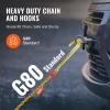 image:imageVEVOR G80 V Bridle Chain 516 x 3 Towing Chain Bridle with R Hooks T Hooks J Hooks and Grab Hooks Transport Tow Chain Bridle with 10800 lbs Safe Working Load for Flatbed Truck Wrecker Recovery516Inch x 6FT
