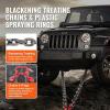 image:imageVEVOR G80 V Bridle Chain 516 x 3 Towing Chain Bridle with R Hooks T Hooks J Hooks and Grab Hooks Transport Tow Chain Bridle with 10800 lbs Safe Working Load for Flatbed Truck Wrecker Recovery38Inch x 3FT