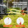 image:imageVEVOR G80 V Bridle Chain 516 x 3 Towing Chain Bridle with R Hooks T Hooks J Hooks and Grab Hooks Transport Tow Chain Bridle with 10800 lbs Safe Working Load for Flatbed Truck Wrecker Recovery38Inch x 2FT