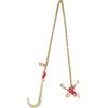 image:imageVEVOR G80 V Bridle Chain 516 x 3 Towing Chain Bridle with R Hooks T Hooks J Hooks and Grab Hooks Transport Tow Chain Bridle with 10800 lbs Safe Working Load for Flatbed Truck Wrecker Recovery516Inch x 6FT