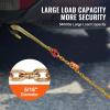 image:imageVEVOR G80 V Bridle Chain 516 x 3 Towing Chain Bridle with R Hooks T Hooks J Hooks and Grab Hooks Transport Tow Chain Bridle with 10800 lbs Safe Working Load for Flatbed Truck Wrecker Recovery516Inch x 6FT