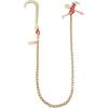 image:imageVEVOR G80 V Bridle Chain 516 x 3 Towing Chain Bridle with R Hooks T Hooks J Hooks and Grab Hooks Transport Tow Chain Bridle with 10800 lbs Safe Working Load for Flatbed Truck Wrecker Recovery516Inch x 6FT