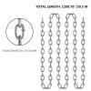 image:imageVEVOR Grade 30 Chain 14 Inch by 100Ft Length Grade 30 Proof Coil Chain Zinc Plated Grade 30 Chain for Towing Logging Agriculture and Guard Rails316 Inch x 100 Ft