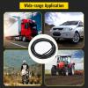 image:imageVEVOR Hydraulic Hose 50 Feet Rubber Hydraulic Hoses with 2 HighTensile Steel Wire Braid Inner Diameter 12 Inch 5000 PSI Max Bulk Hydraulic Hose 40 F to 250 F Hydraulic Oil Flexible Hose50 FT