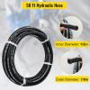 image:imageVEVOR Hydraulic Hose 50 Feet Rubber Hydraulic Hoses with 2 HighTensile Steel Wire Braid Inner Diameter 12 Inch 5000 PSI Max Bulk Hydraulic Hose 40 F to 250 F Hydraulic Oil Flexible Hose50 FT