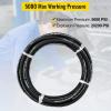 image:imageVEVOR Hydraulic Hose 50 Feet Rubber Hydraulic Hoses with 2 HighTensile Steel Wire Braid Inner Diameter 12 Inch 5000 PSI Max Bulk Hydraulic Hose 40 F to 250 F Hydraulic Oil Flexible Hose50 FT
